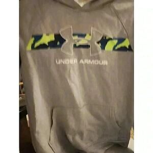 Under Armour Hoodie Youth Boys XL Extra Large Loose Camo Cotton Pullover CR3